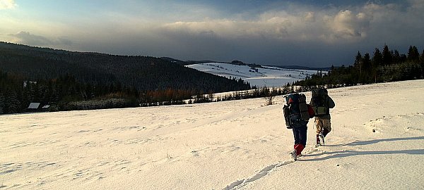 Beskid Niski - panorama z podejścia na Dzielec
