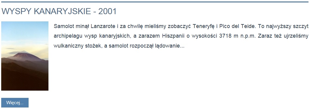 Teneryfa 2001