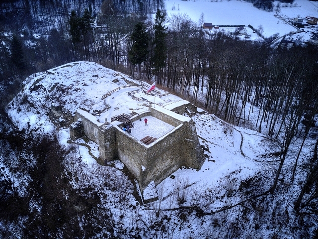 Ruiny zamku w Muszynie
