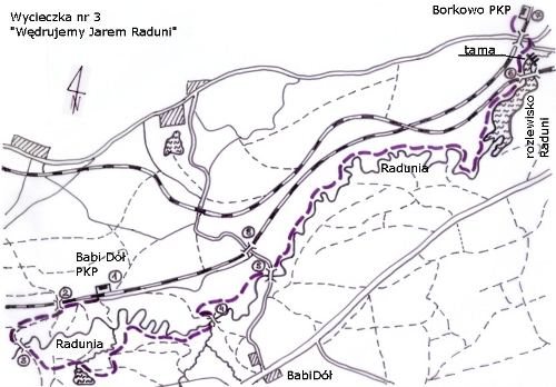Mapa - rezerwat Jar Raduni